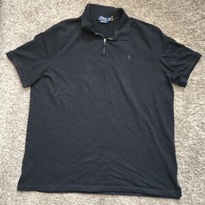 Ralph Lauren Men's Black Polo Shirt Classic Fit Stretch Mesh XXL